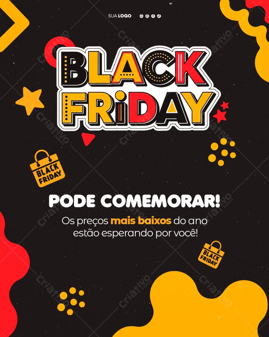Post Black Friday Novembro Ofertas PSD Editável
