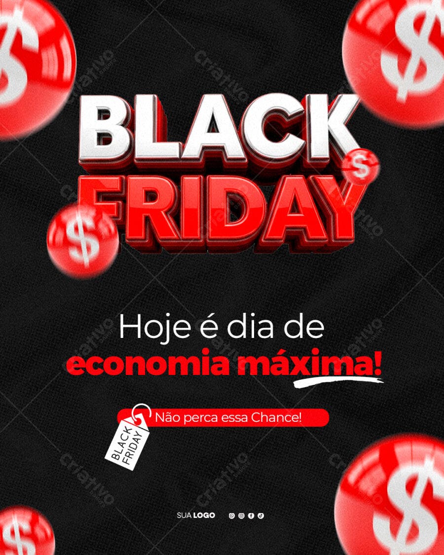 Post Instagram Black Friday Novembro Ofertas PSD Editável