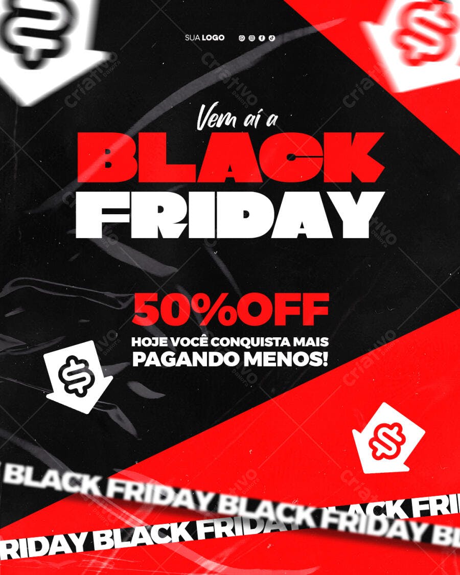 Post Black Friday Novembro Promoção PSD Editável