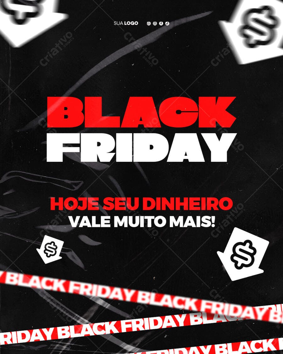 Post Instagram Black Friday Promoção PSD Editável