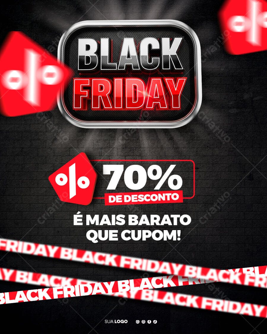 Black Friday Novembro Promoção Varejo PSD Editável