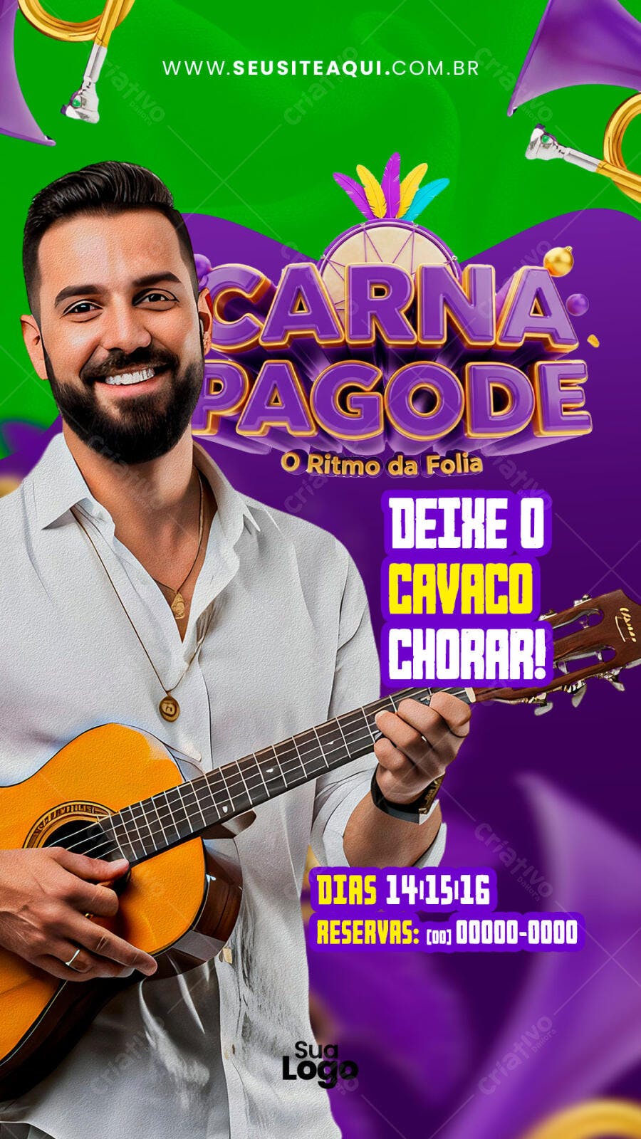 Story Instagram Carnaval Pagode PSD Editável