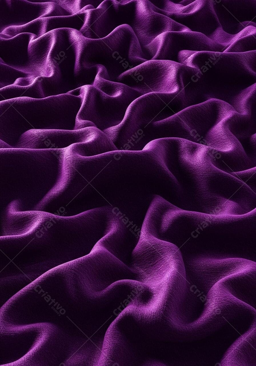 Foto Textura Tecido Veludo Roxo Ondulado Abstrato