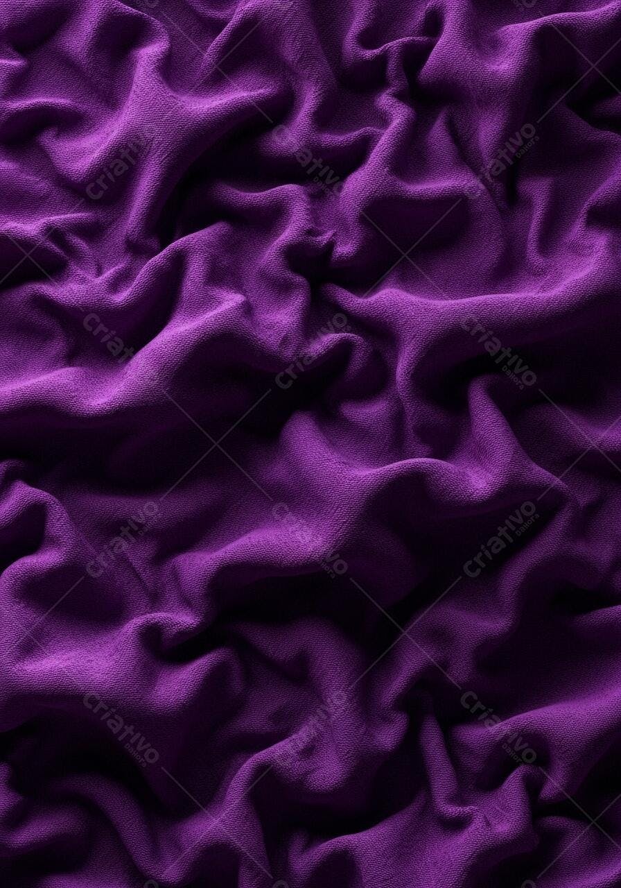 Foto Textura Tecido Roxo Amassado Fundo Abstrato