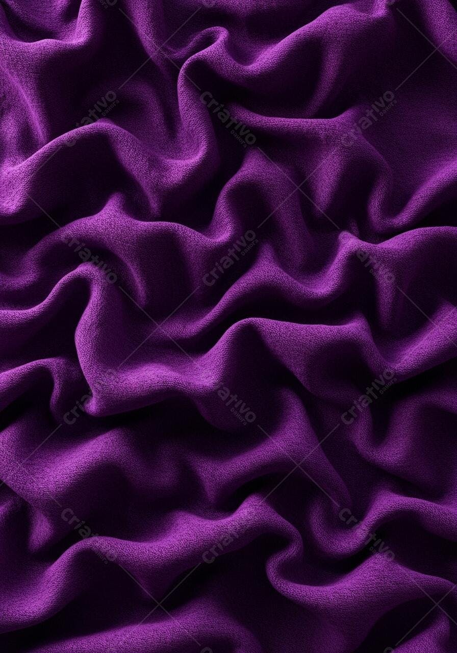 Foto Tecido Roxo Textura Dobras Fundo Abstrato