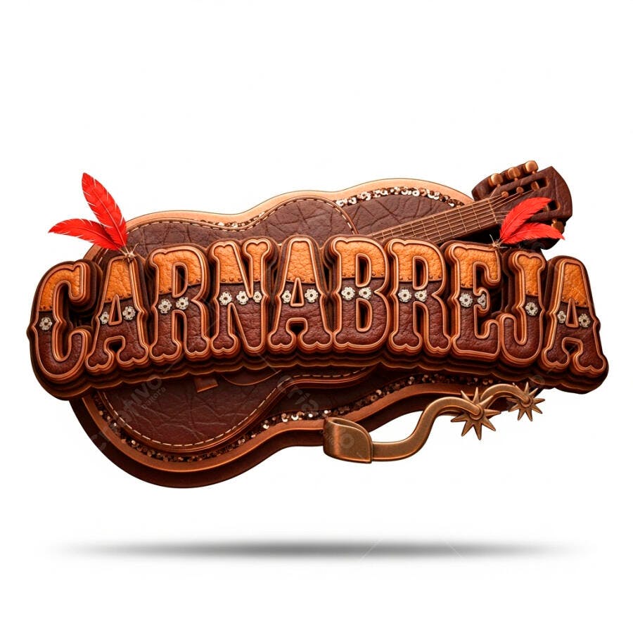 Logo Carnabreja Estilo Country Sertanejo 3D