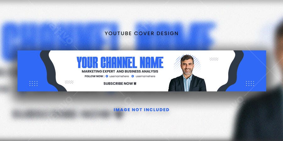 Capa YouTube Canal Profissional Marketing Digital PSD Editável