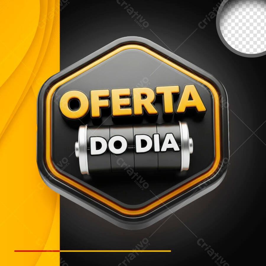 Oferta do Dia Selo Promoção PSD Editável