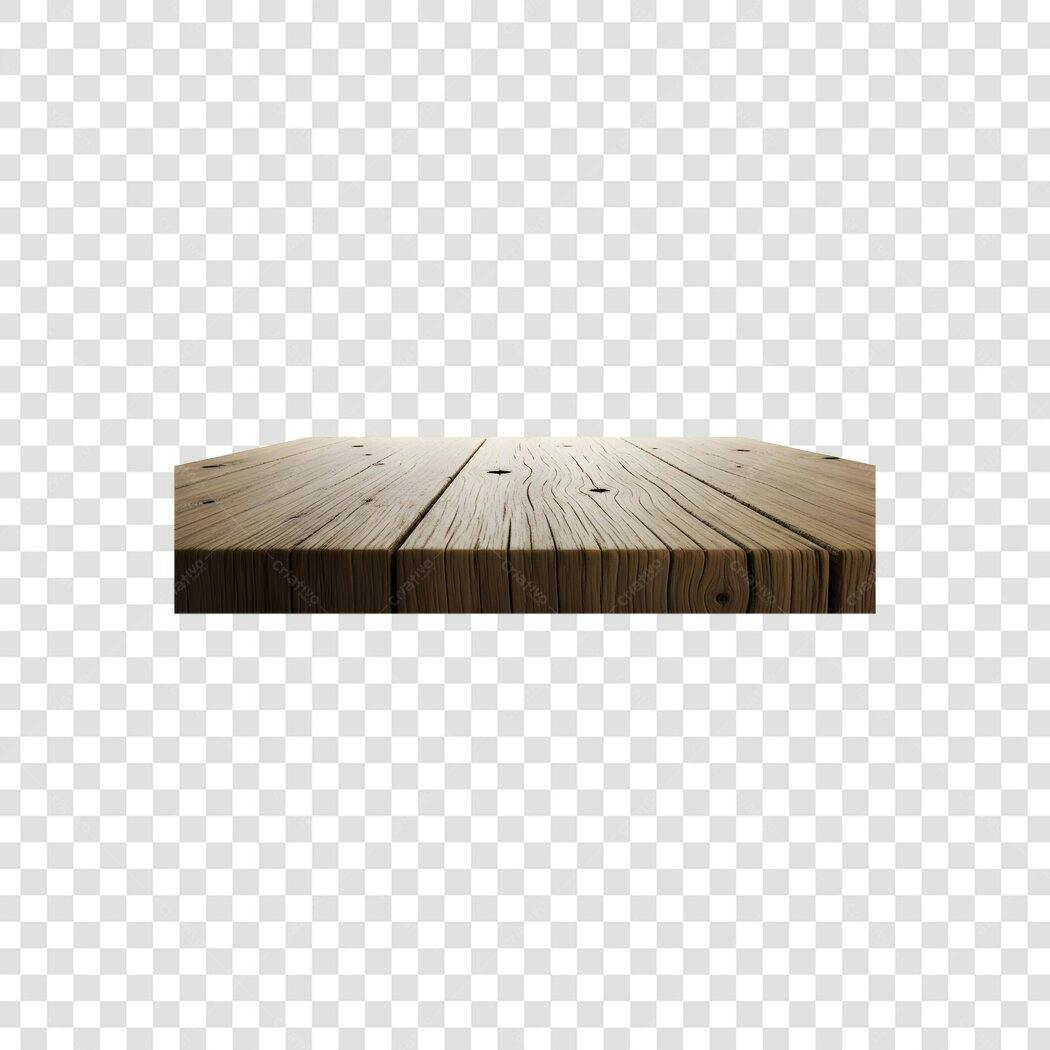 Foto Recortada Mesa Madeira Rústica PNG Fundo Transparente