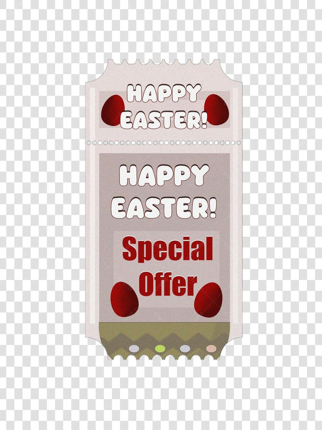 Elemento Decorativo Páscoa Oferta Especial PNG Fundo Transparente