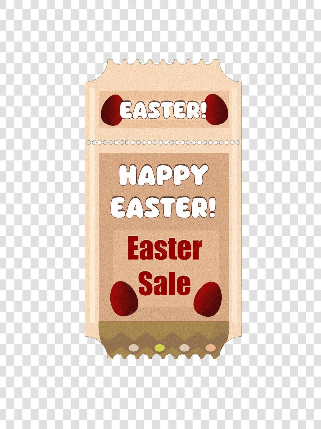 Clipart Páscoa Easter Sale Abril PNG Fundo Transparente