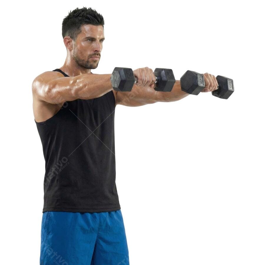 Foto Recortada Homem Malhando Halteres Fitness PNG Fundo Transparente