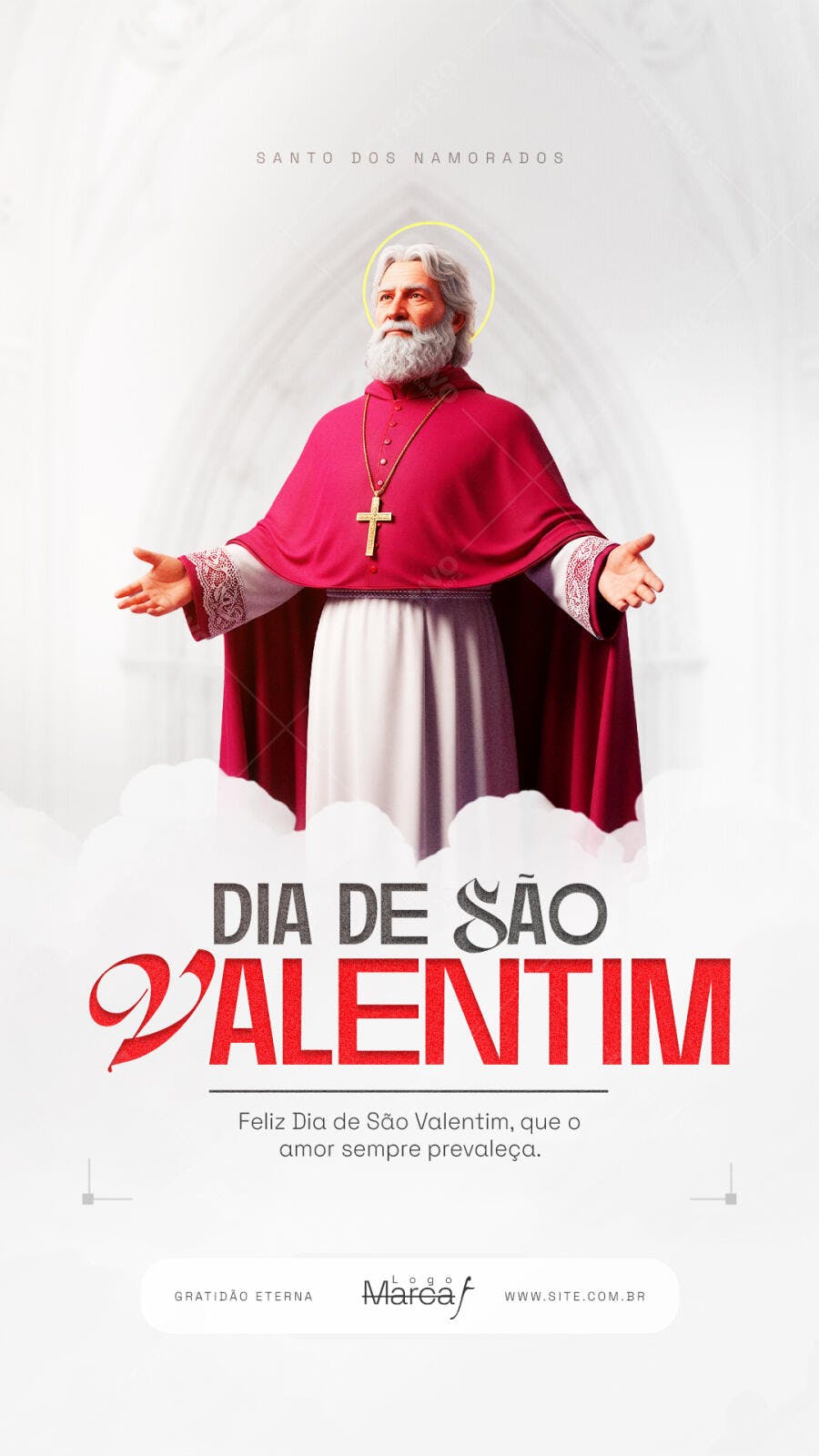 Story Dia de São Valentim Santo dos Namorados PSD Editável