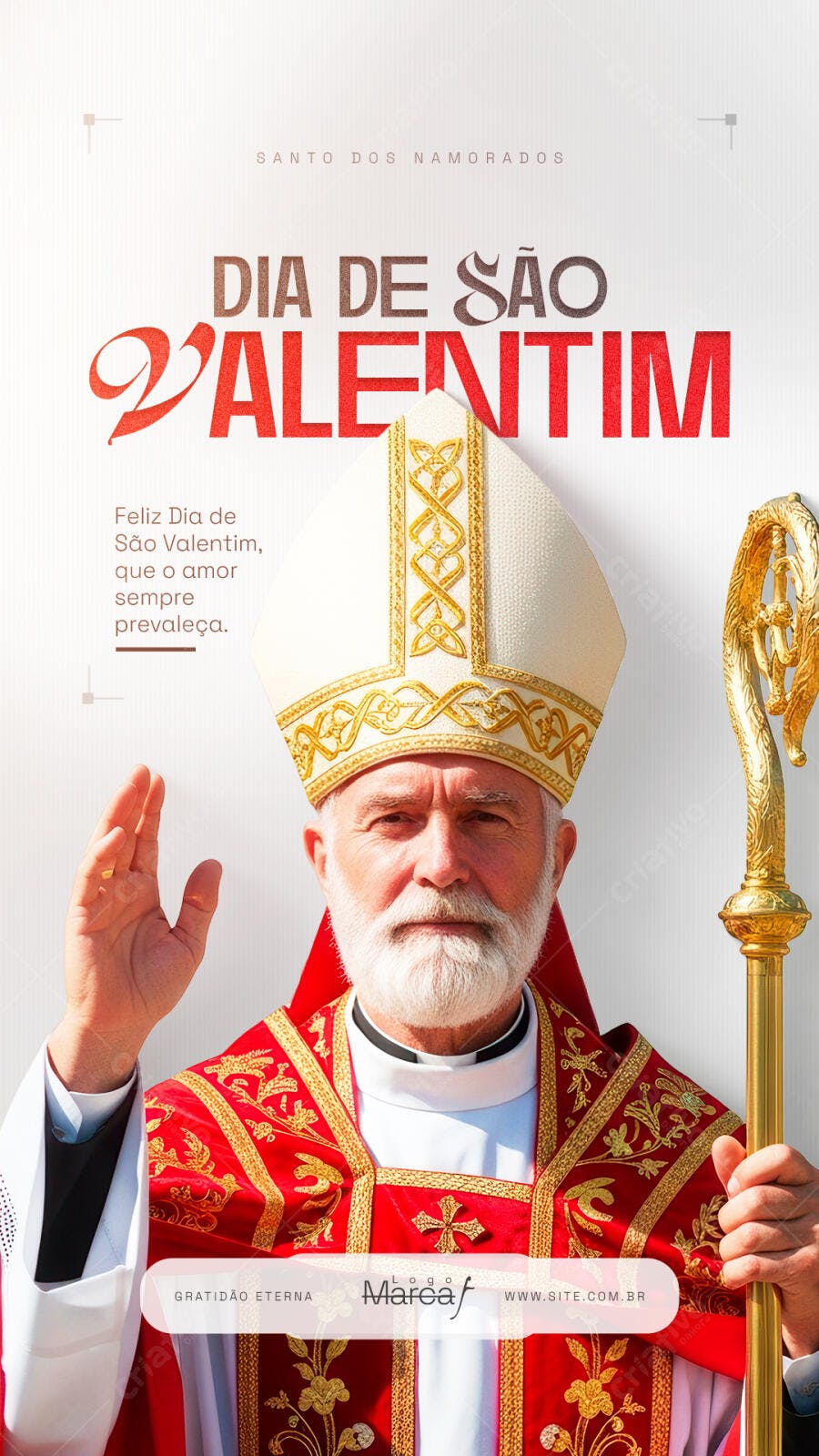 Story Dia de São Valentim Santo dos Namorados PSD Editável