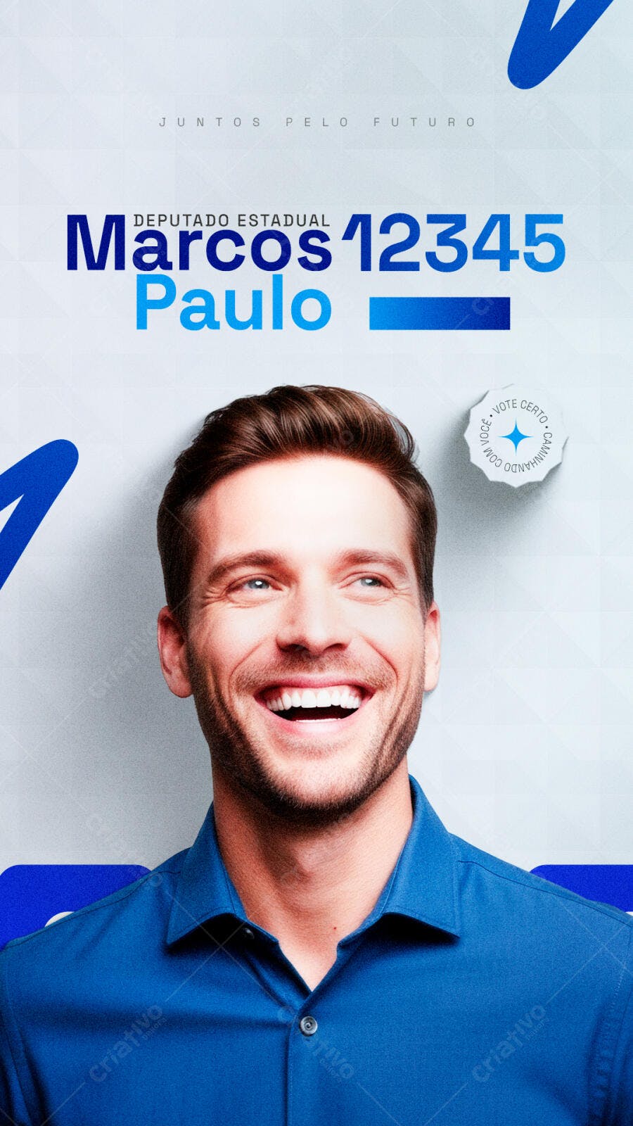 Post Instagram Campanha Política Deputado PSD Editável