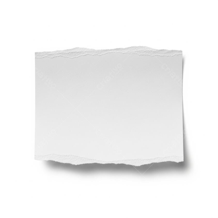 Foto Papel Rasgado Branco Textura para Mensagem