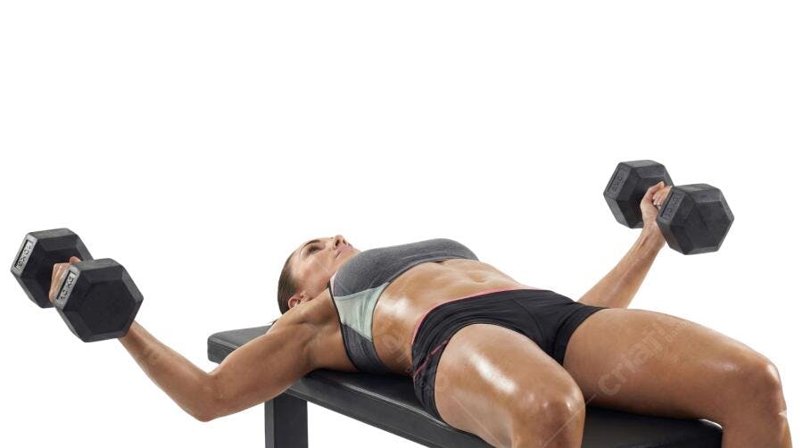 Foto Recortada Mulher Treinando Halteres Academia PNG Fundo Transparente