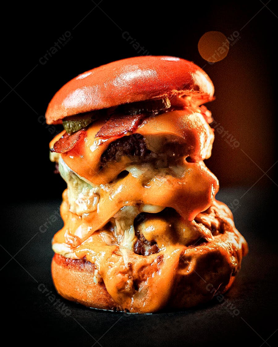 Post Instagram Hamburgueria Artesanal PSD Editável