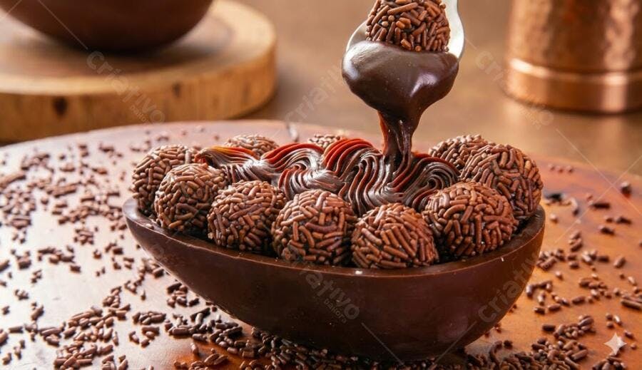 Foto Ovo de Páscoa de Colher Brigadeiro Gourmet