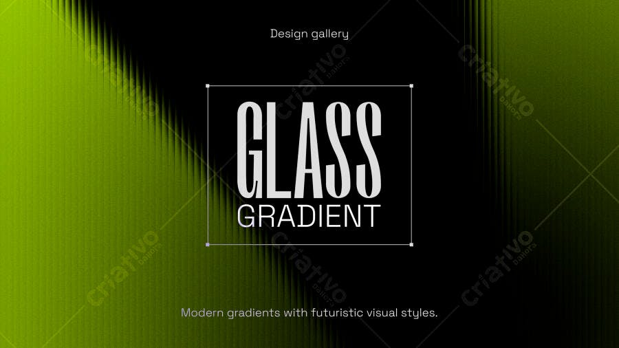 Design Gallery Glass Gradient Fundo Abstrato PSD Editável