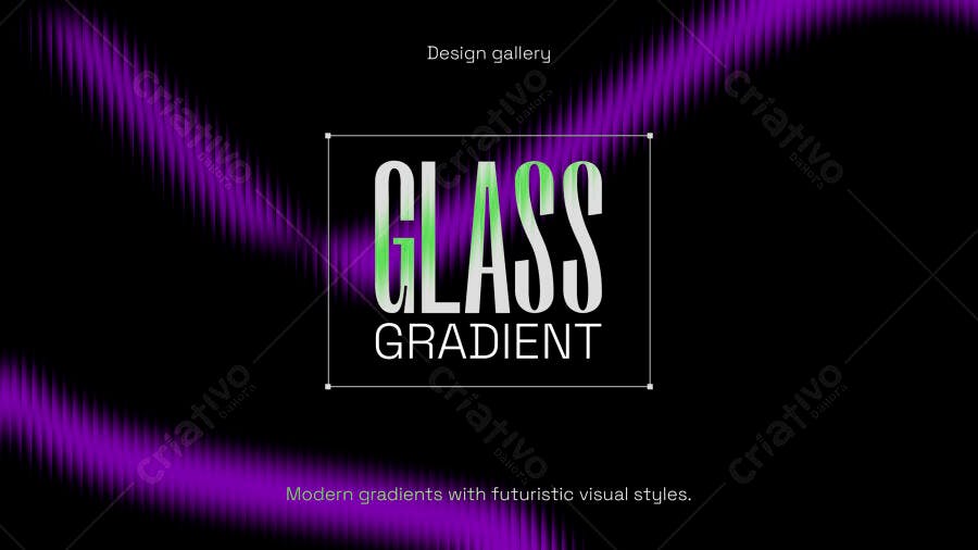 Fundo Gradiente Vidro Roxo Abstrato PSD Editável