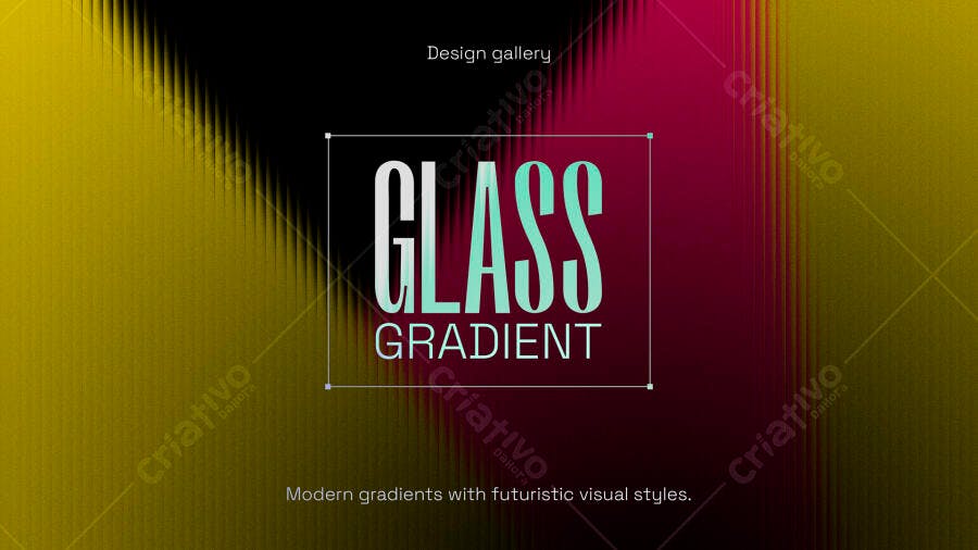 Glass Gradient Fundo Abstrato Moderno PSD Editável