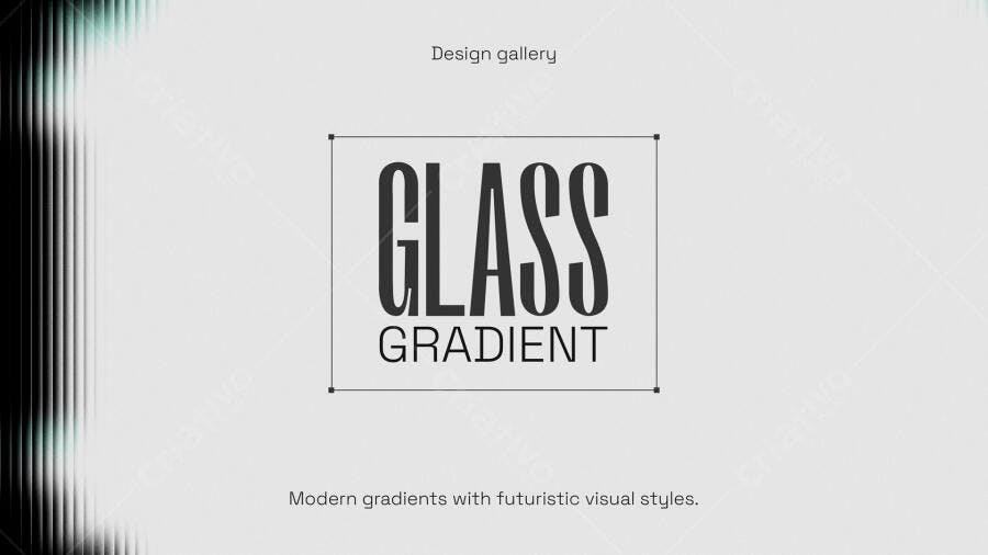 Capa Design Gallery Glass Gradient PSD Editável
