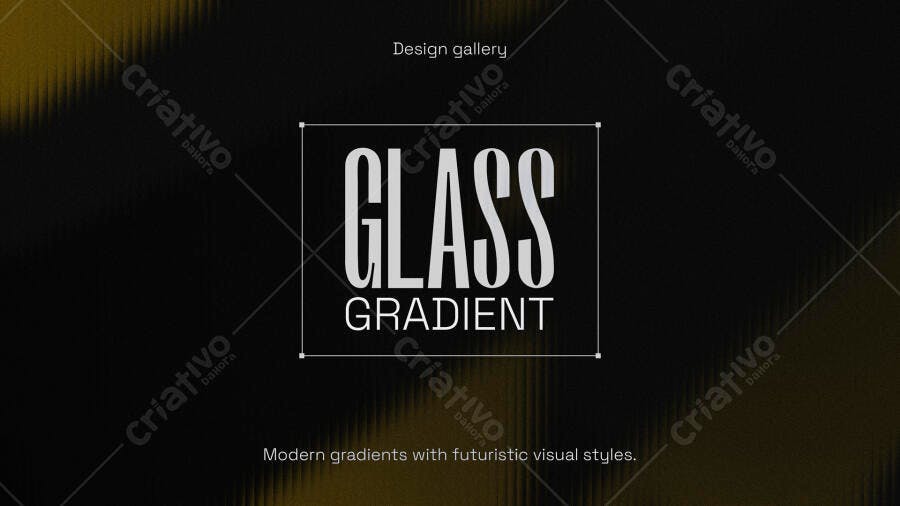 Glass Gradient Efeito Vidro PSD Editável