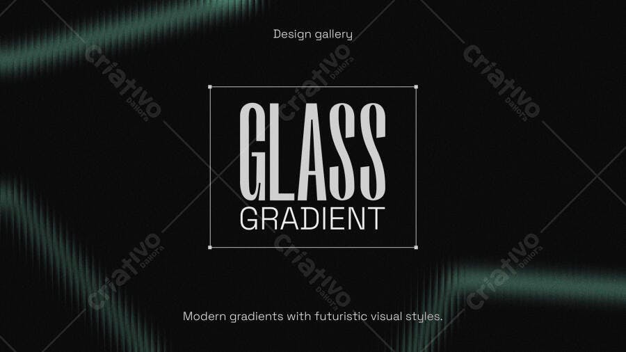 Design Gallery Glass Gradient PSD Editável