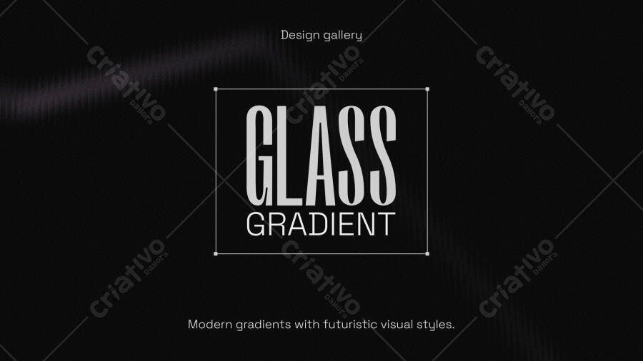 Capa Destaque Instagram Glass Gradient PSD Editável