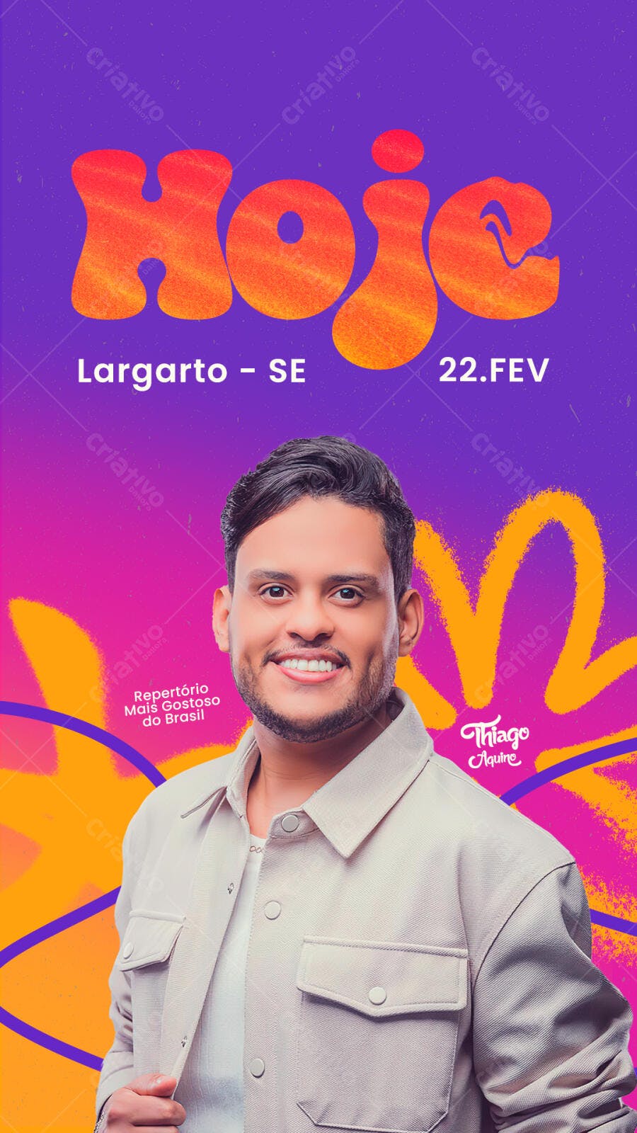 Story Instagram Evento Musical Fevereiro PSD Editável