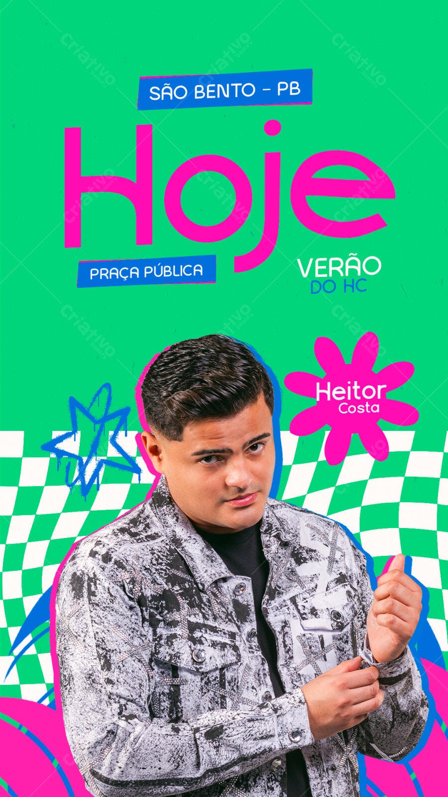 Post Instagram Show Musical Verão Heitor Costa PSD Editável