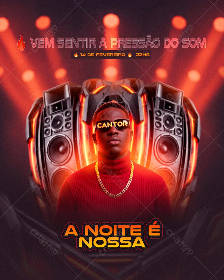 Flyer Festa Balada Show DJ PSD Editável