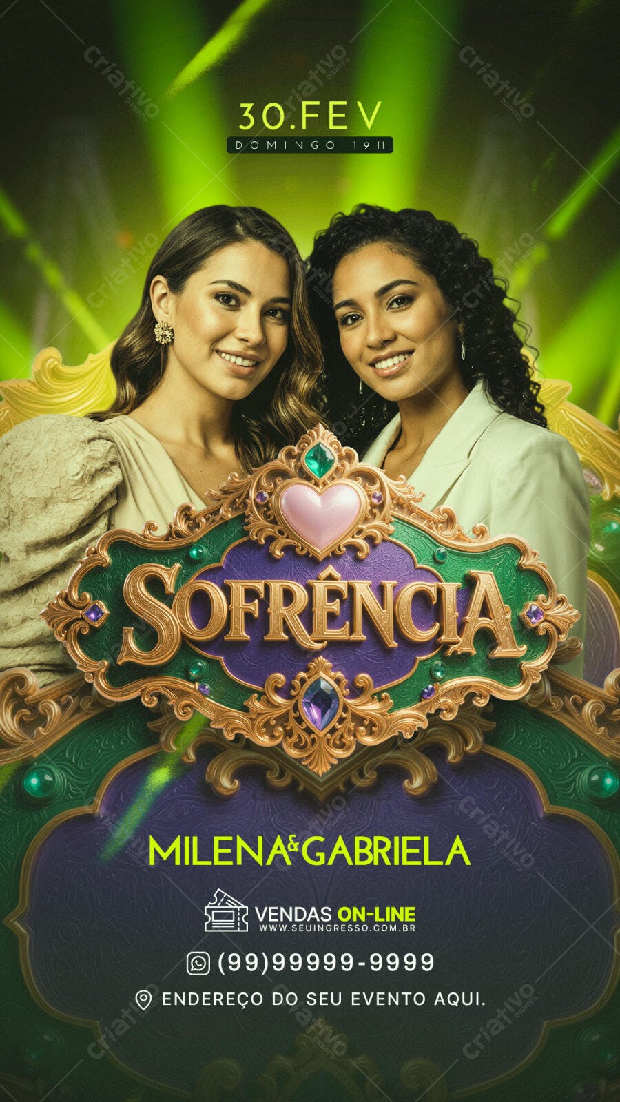 Story Instagram Sofrência Sertanejo PSD Editável
