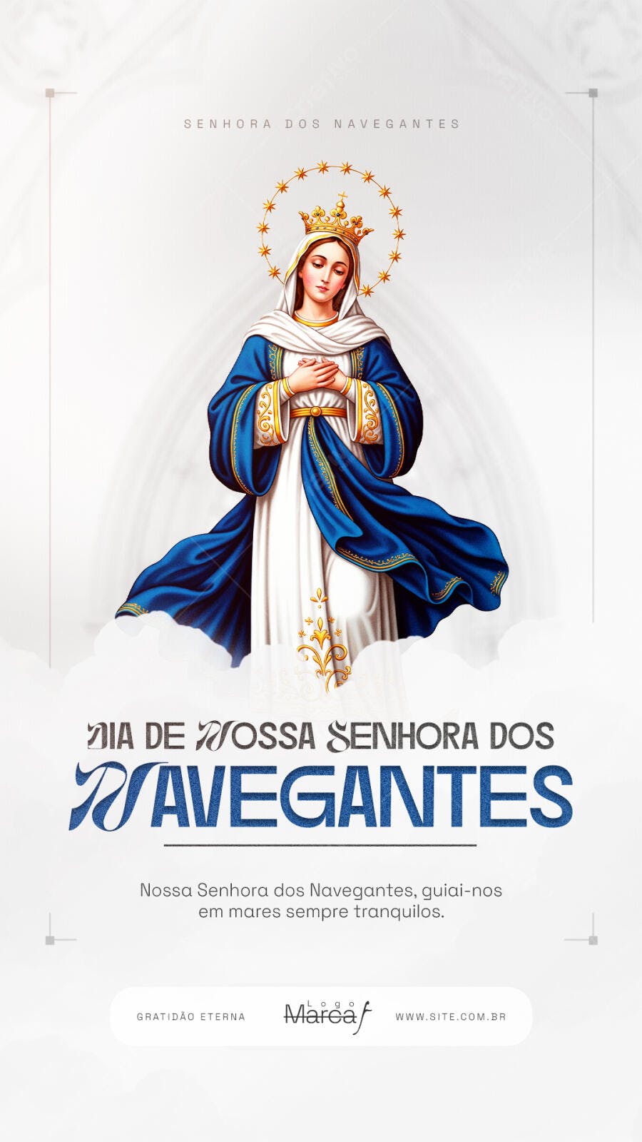 Post Nossa Senhora dos Navegantes PSD Editável