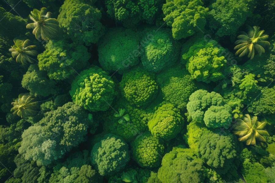 Foto Brócolis e Couve-Flor Verde Vista Aérea Alimentos Saudáveis