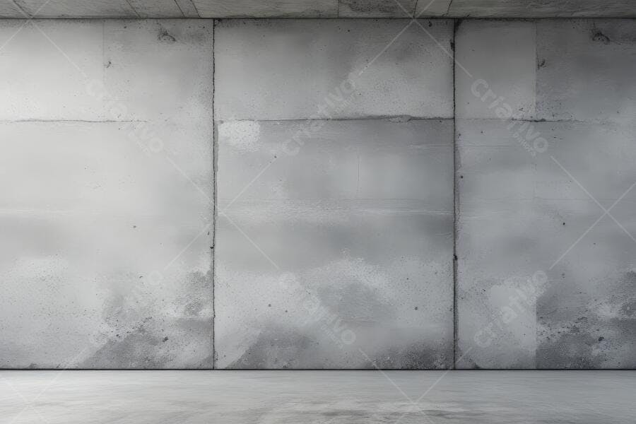 Foto Parede e Chão de Concreto Textura Cinza Fundo Estúdio