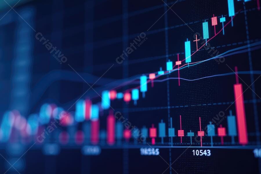 Gráfico de Candlestick Mercado Financeiro Análise de Dados