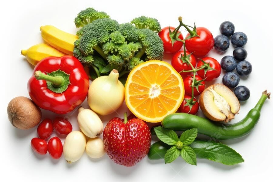 Foto Alimentos Saudáveis Frutas Legumes Vegetais Frescos
