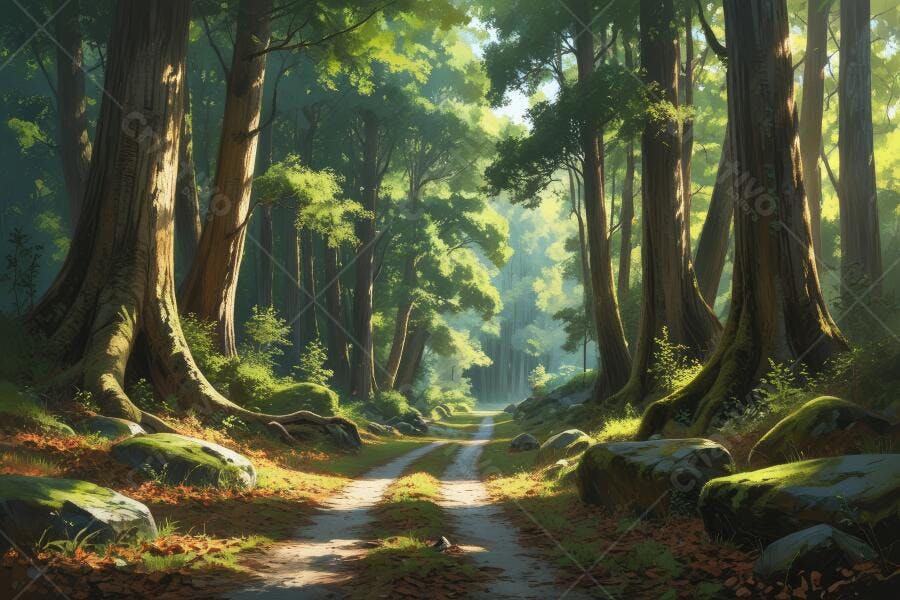 Foto Floresta Caminho Trilho Natureza Verde Iluminada