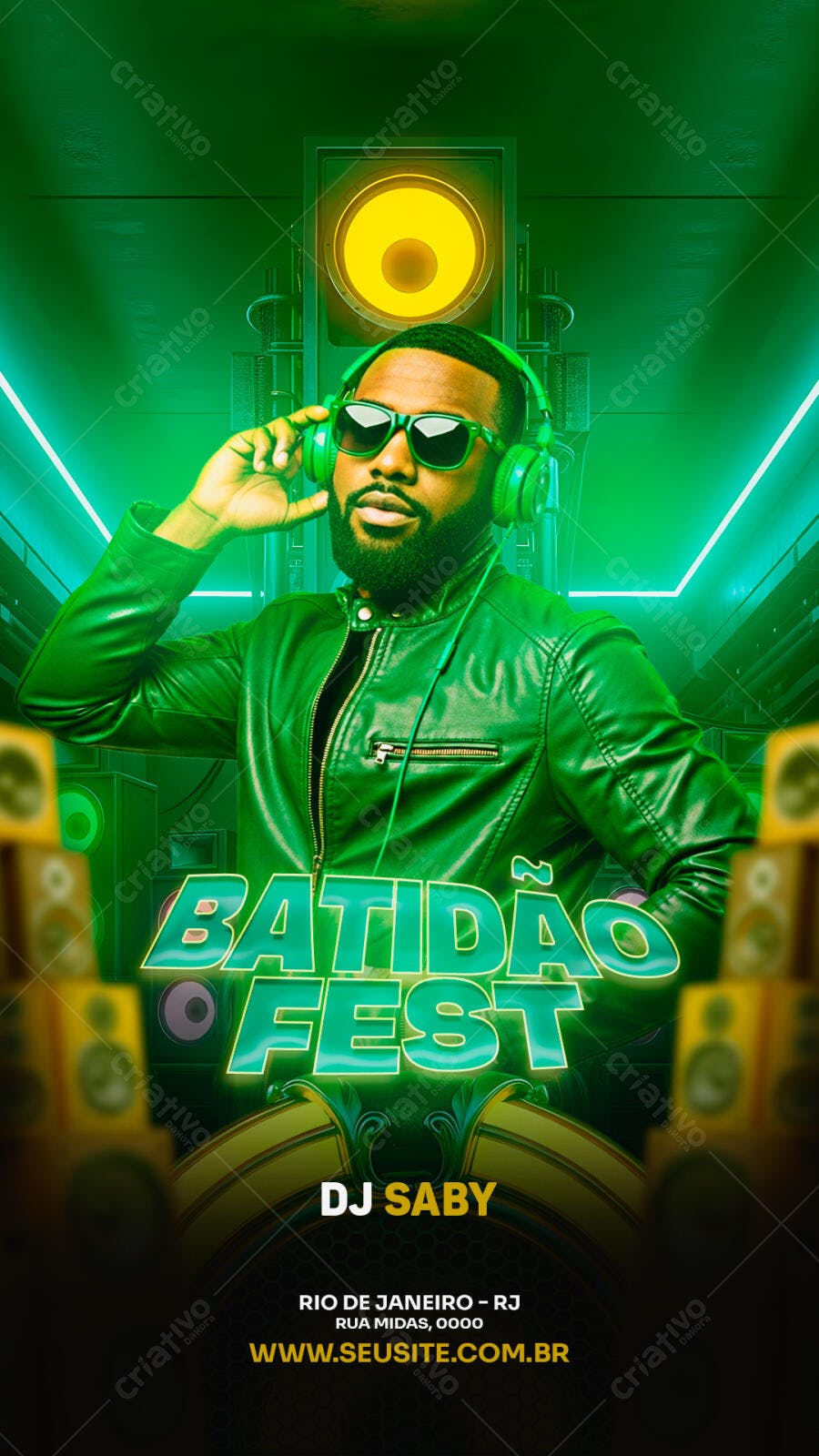 Story Instagram Festa Batidão DJ PSD Editável
