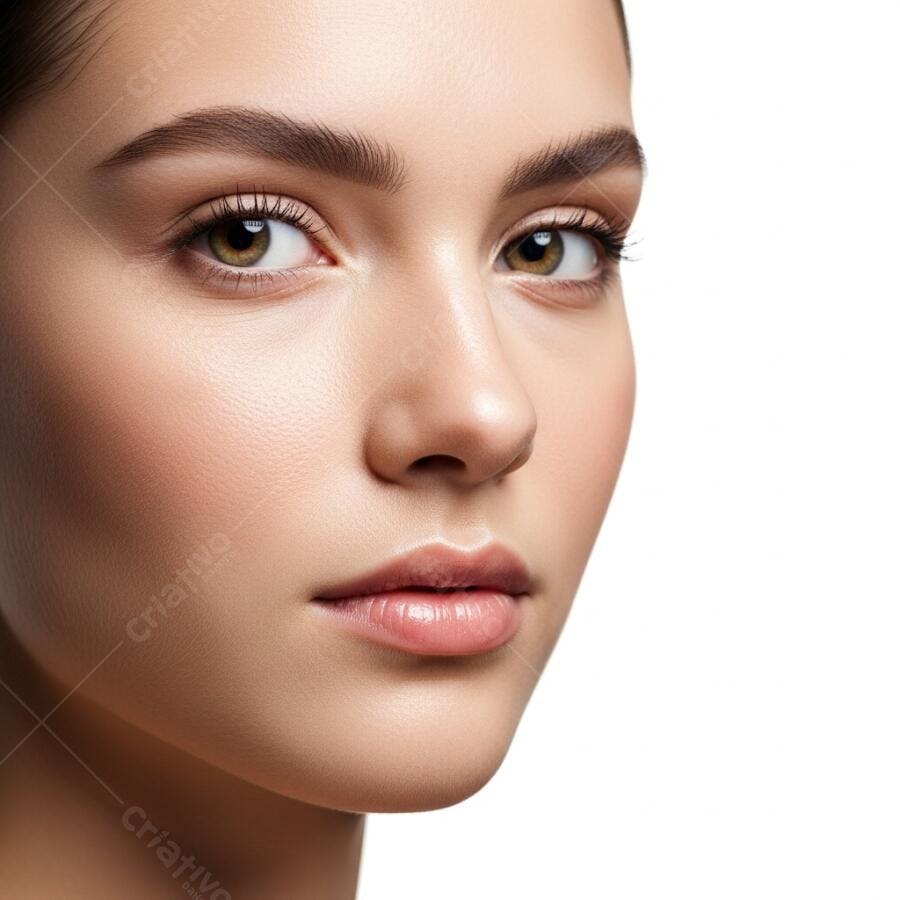 Foto Retrato Mulher Jovem Pele Saudável e Natural