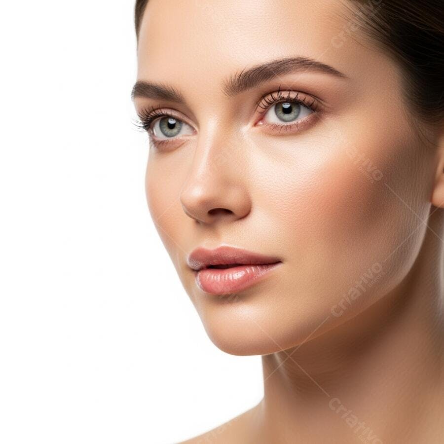 Foto Retrato Mulher Jovem Pele Saudável Beleza Natural
