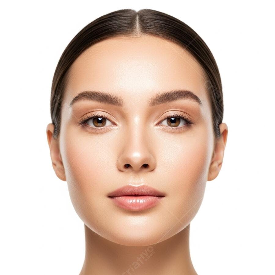 Foto Retrato Mulher Jovem Rosto Limpo Beleza Natural