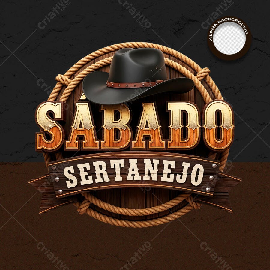 Sábado Sertanejo Evento Country PSD Editável