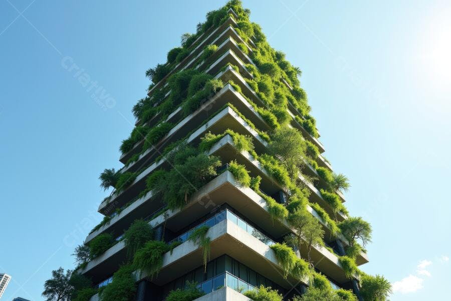 Foto Edifício Verde Sustentável Arquitetura Moderna Urbana