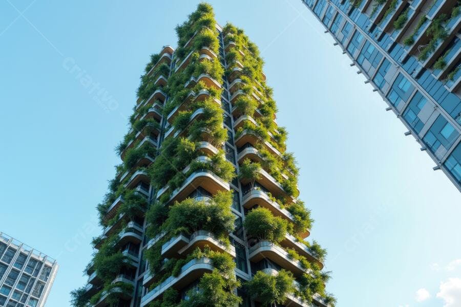 Foto Edifício Verde Sustentável Arquitetura Moderna Urbana
