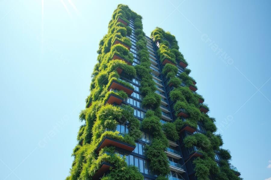 Foto Edifício Verde Sustentável Arquitetura Ecológica Urbana