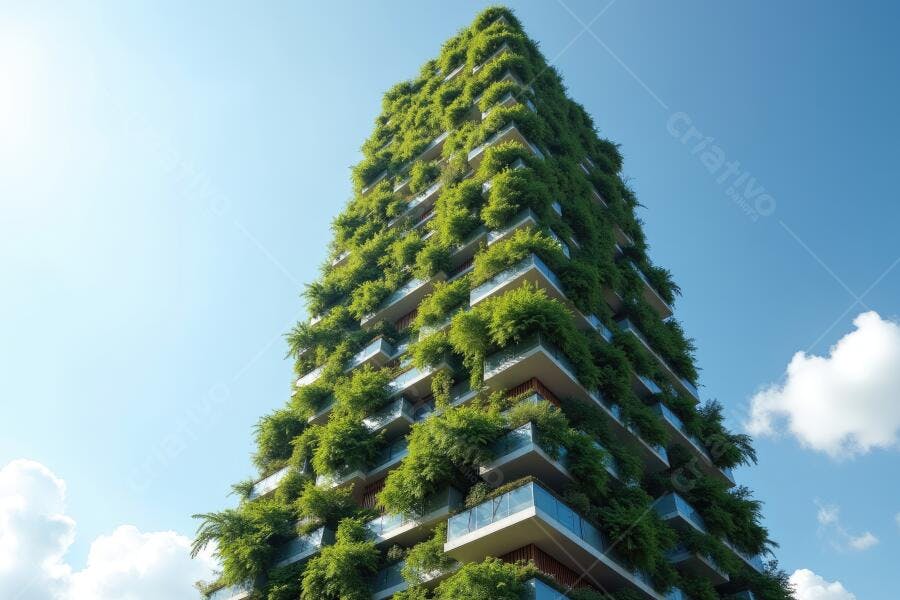 Foto Edifício Verde Sustentável Arquitetura Ecológica Urbana