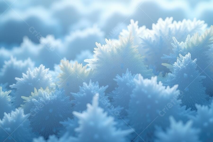 Foto Cristais de Gelo Geada Inverno Textura Frio